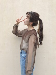 6（ロク）の「＜6(ROKU)＞ORGANDY SAILOR PULLOVER/トップス（その他