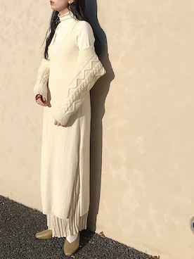 RIKAさん（レディース・168cm）の冬コーディネート