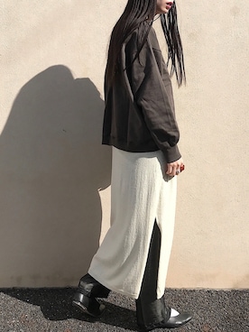 RIKAさん（レディース・168cm）の冬コーディネート