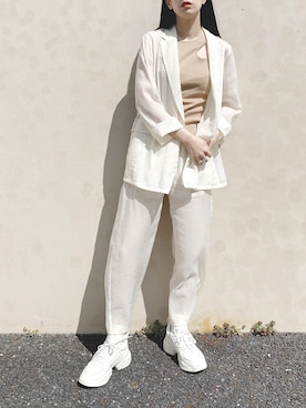 「Steven Alan（スティーブンアラン）のアイテム（その他アウター）」を使った、RIKAさん（レディース・168cm）の春コーディネート
