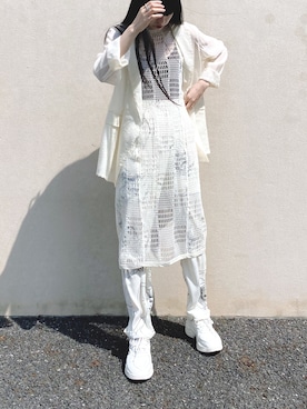 「Steven Alan（スティーブンアラン）のアイテム（その他アウター）」を使った、RIKAさん（レディース・168cm）の春コーディネート