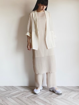 「Steven Alan（スティーブンアラン）のアイテム（その他アウター）」を使った、RIKAさん（レディース・168cm）の春コーディネート