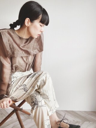 【未使用新品】ロク roku  ORGANDY SAILOR PULLOVER 6（ロク）の「＜6(ROKU)＞ORGANDY SAILOR PULLOVER/トップス（その他