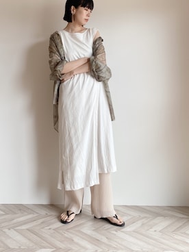 「Happy John（ハッピージョン）のアイテム（ワンピース/ドレス）」を使った、RIKAさん（レディース・168cm）の夏コーディネート