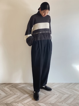 「Happy John（ハッピージョン）のアイテム」を使った、RIKAさん（レディース・168cm）の冬コーディネート