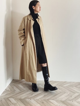 「TODAYFUL（トゥデイフル）のアイテム（イヤリング（片耳用））」を使った、RIKAさん（レディース・168cm）の冬コーディネート