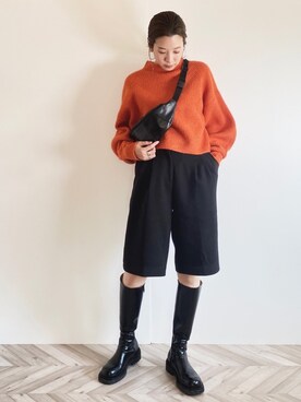 RIKAさん（レディース・168cm）の冬コーディネート