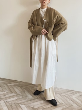「Lepidos（レピドス）のアイテム」を使った、RIKAさん（レディース・168cm）の春コーディネート