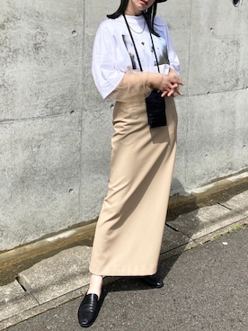 「LUCY（ルーシー）のアイテム」を使った、RIKAさん（レディース・168cm）の夏コーディネート