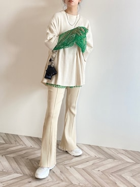 「Lepidos（レピドス）のアイテム」を使った、RIKAさん（レディース・168cm）の夏コーディネート
