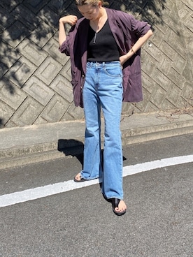 「Levis」｜「アイテム（アクセサリー）」を使った、RIKAさん（レディース・168cm）の夏コーディネート