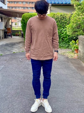 「UNIQLO U」｜kei*さん（メンズ・179cm）の春コーディネート