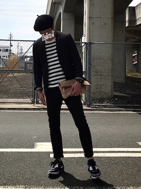 「ベレー帽推奨委員会」｜「アイテム（腕時計）」を使った、k!o!👶👶さん（メンズ・171cm）の春コーディネート