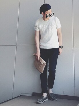 「ベレー帽推奨委員会」｜「アイテム（腕時計）」を使った、k!o!👶👶さん（メンズ・171cm）の夏コーディネート