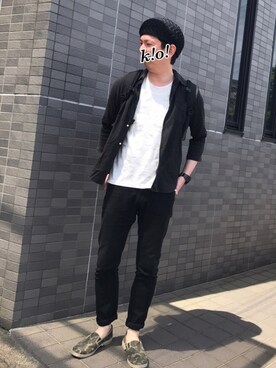 「ベレー帽推奨委員会」｜「アイテム（腕時計）」を使った、k!o!👶👶さん（メンズ・171cm）の夏コーディネート