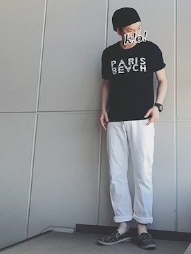 「ベレー帽推奨委員会」｜「アイテム（腕時計）」を使った、k!o!👶👶さん（メンズ・171cm）の夏コーディネート
