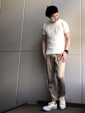 「ベレー帽推奨委員会」｜「アイテム（腕時計）」を使った、k!o!👶👶さん（メンズ・171cm）の夏コーディネート