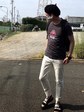 「ベレー帽推奨委員会」｜「アイテム（腕時計）」を使った、k!o!👶👶さん（メンズ・171cm）の夏コーディネート