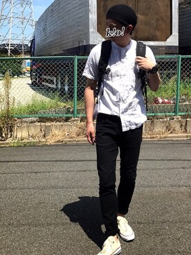 「ベレー帽推奨委員会」｜「アイテム（腕時計）」を使った、k!o!👶👶さん（メンズ・171cm）の夏コーディネート