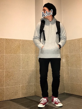 「ベレー帽推奨委員会」｜「アイテム（腕時計）」を使った、k!o!👶👶さん（メンズ・171cm）の秋コーディネート