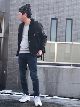 「JOURNAL STANDARD（ジャーナルスタンダード）のアイテム（スタジャン）」を使った、k!o!👶👶さん（メンズ・171cm）の冬コーディネート