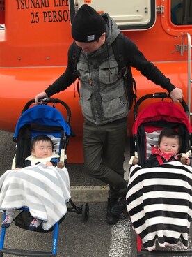 「Doシンプル部」｜「アイテム（ニットキャップ/ビーニー）」を使った、k!o!👶👶さん（メンズ・171cm）の春コーディネート