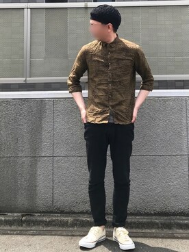 「H&M（エイチ・アンド・エム）のアイテム（その他パンツ）」を使った、k!o!👶👶さん（メンズ・171cm）の春コーディネート