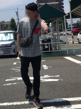 「hALON（アーロン）のアイテム（帽子）」を使った、k!o!👶👶さん（メンズ・171cm）の夏コーディネート