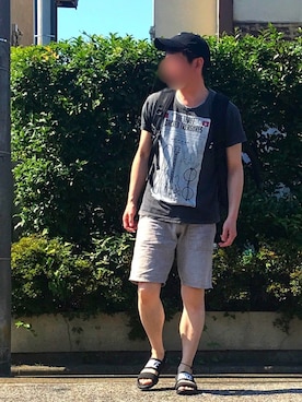 「Doシンプル部」｜「アイテム（キャップ）」を使った、k!o!👶👶さん（メンズ・171cm）の夏コーディネート
