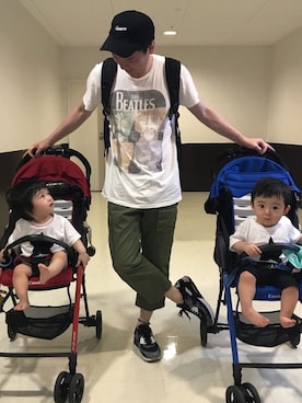 「Doシンプル部」｜「アイテム（キャップ）」を使った、k!o!👶👶さん（メンズ・171cm）の夏コーディネート