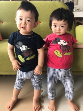 k!o!👶👶さん（キッズ・70cm）の夏コーディネート