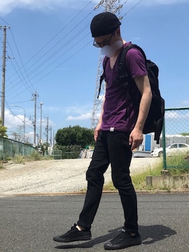 「H&M（エイチ・アンド・エム）のアイテム（その他パンツ）」を使った、k!o!👶👶さん（メンズ・171cm）の夏コーディネート