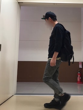 「Doシンプル部」｜「アイテム（キャップ）」を使った、k!o!👶👶さん（メンズ・171cm）の秋コーディネート