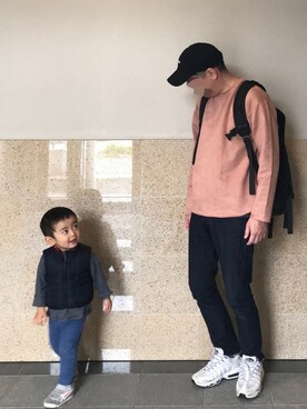 「Doシンプル部」｜「アイテム（キャップ）」を使った、k!o!👶👶さん（メンズ・171cm）の春コーディネート
