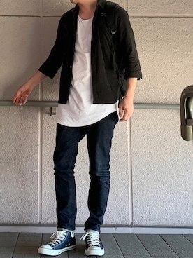 「Doシンプル部」｜「アイテム（シューズ）」を使った、k!o!👶👶さん（メンズ・171cm）の秋コーディネート