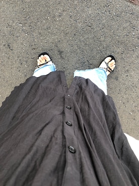 「アイテム（シャツワンピース）」を使った、yukaさん（レディース・153cm・30代）の夏コーディネート