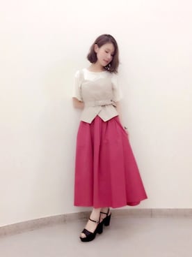 Kana Takeyachiさん（レディース・159cm）の夏コーディネート