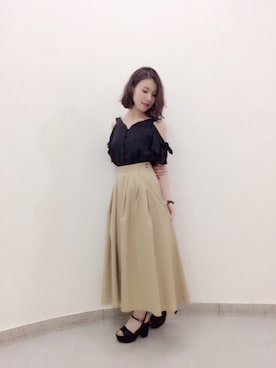 Kana Takeyachiさん（レディース・159cm）の夏コーディネート