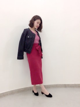 「Supreme.La.La.（シュープリームララ）のアイテム（その他アウター）」を使った、Kana Takeyachiさん（レディース・159cm）の夏コーディネート