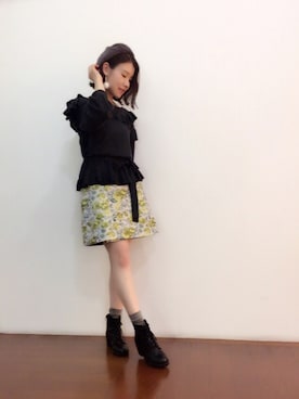 「Supreme.La.La.（シュープリームララ）のアイテム（帽子）」を使った、Kana Takeyachiさん（レディース・159cm）の秋コーディネート