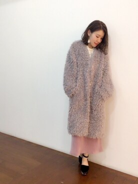 「Supreme.La.La.（シュープリームララ）のアイテム（その他アウター）」を使った、Kana Takeyachiさん（レディース・159cm）の秋コーディネート