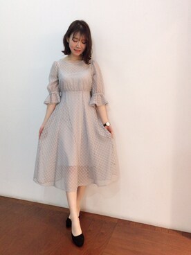 「Supreme.La.La.（シュープリームララ）のアイテム（ワンピース/ドレス）」を使った、Kana Takeyachiさん（レディース・159cm）の冬コーディネート