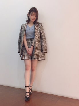 「Supreme.La.La.（シュープリームララ）のアイテム（その他アウター）」を使った、Kana Takeyachiさん（レディース・159cm）の冬コーディネート