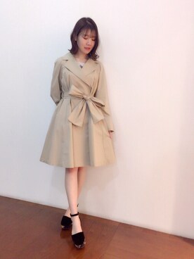 「Supreme.La.La.（シュープリームララ）のアイテム（その他アウター）」を使った、Kana Takeyachiさん（レディース・159cm）の春コーディネート