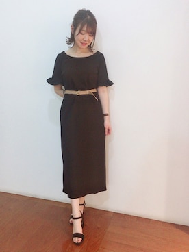 「Supreme.La.La.（シュープリームララ）のアイテム（ワンピース/ドレス）」を使った、Kana Takeyachiさん（レディース・159cm）の夏コーディネート