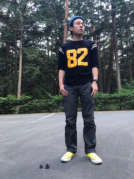 「CAT'S PAW（キャッツポウ）のアイテム」を使った、ながうま さん（メンズ・174cm）の夏コーディネート