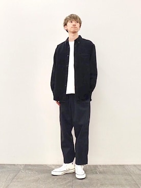 根本 健太郎さん（メンズ・178cm）の秋コーディネート