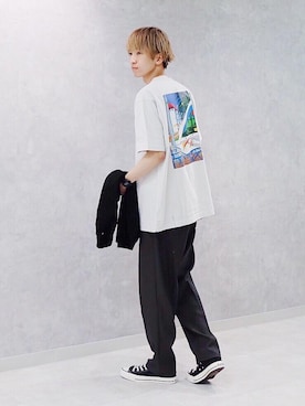 根本 健太郎さん（メンズ・178cm）の春コーディネート