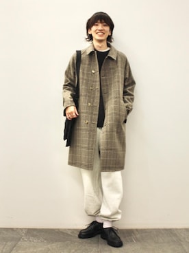 根本 健太郎さん（メンズ・178cm）の秋コーディネート