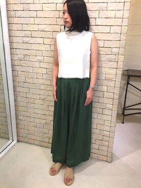 「perkyroom」｜「アイテム（パンツ）」を使った、slickmistさん（レディース・165cm）の夏コーディネート